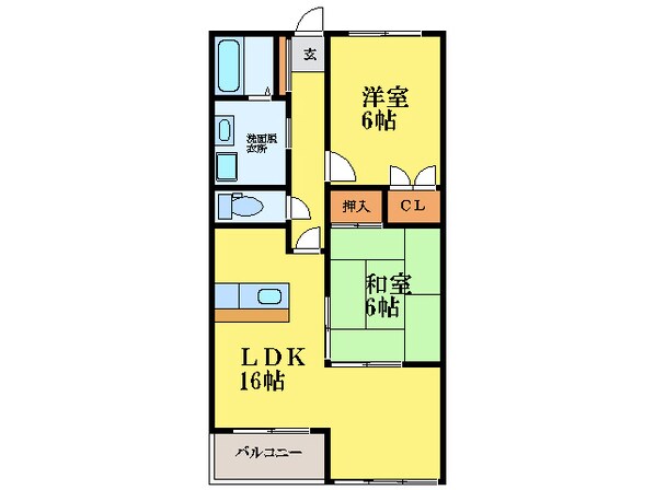 佐古駅 徒歩10分 2階の物件間取画像